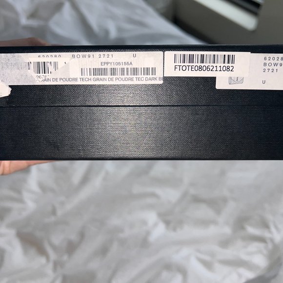 ENVELOPE CHAIN WALLET IN MIX MATELASSÉ GRAIN DE POUDRE EMBOSSED LEATHER - Picture 9 of 12